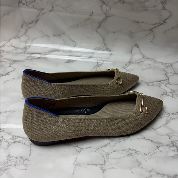 Rothy’s The Double Bit Point 2 Metallic Prosecco Women’s US Size 7 - Picture 5 of 13